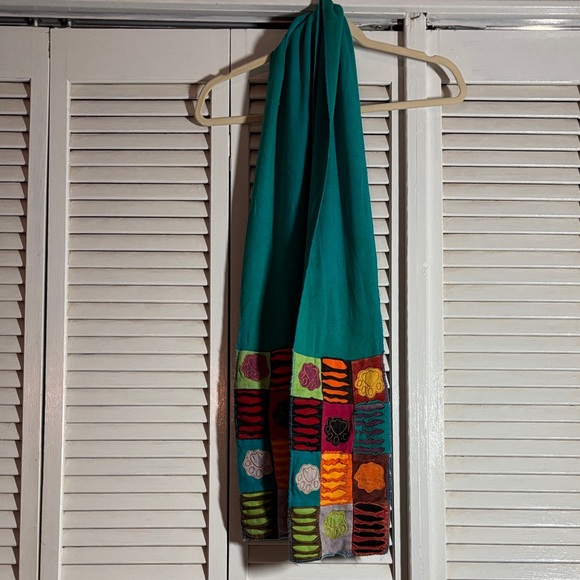 Colorful Handworked Scarf - Picture 1 of 8